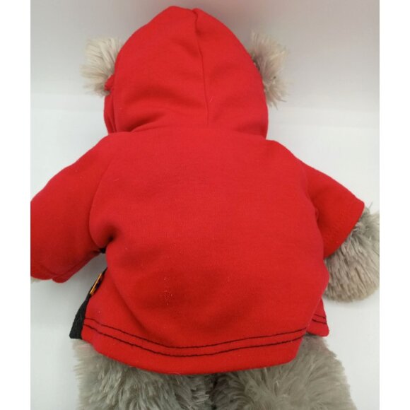 Dan Dee Heart Throb Teddy Bear Red Black Hoodie 12 In Valentines Gift Soft Plush - Picture 13 of 15